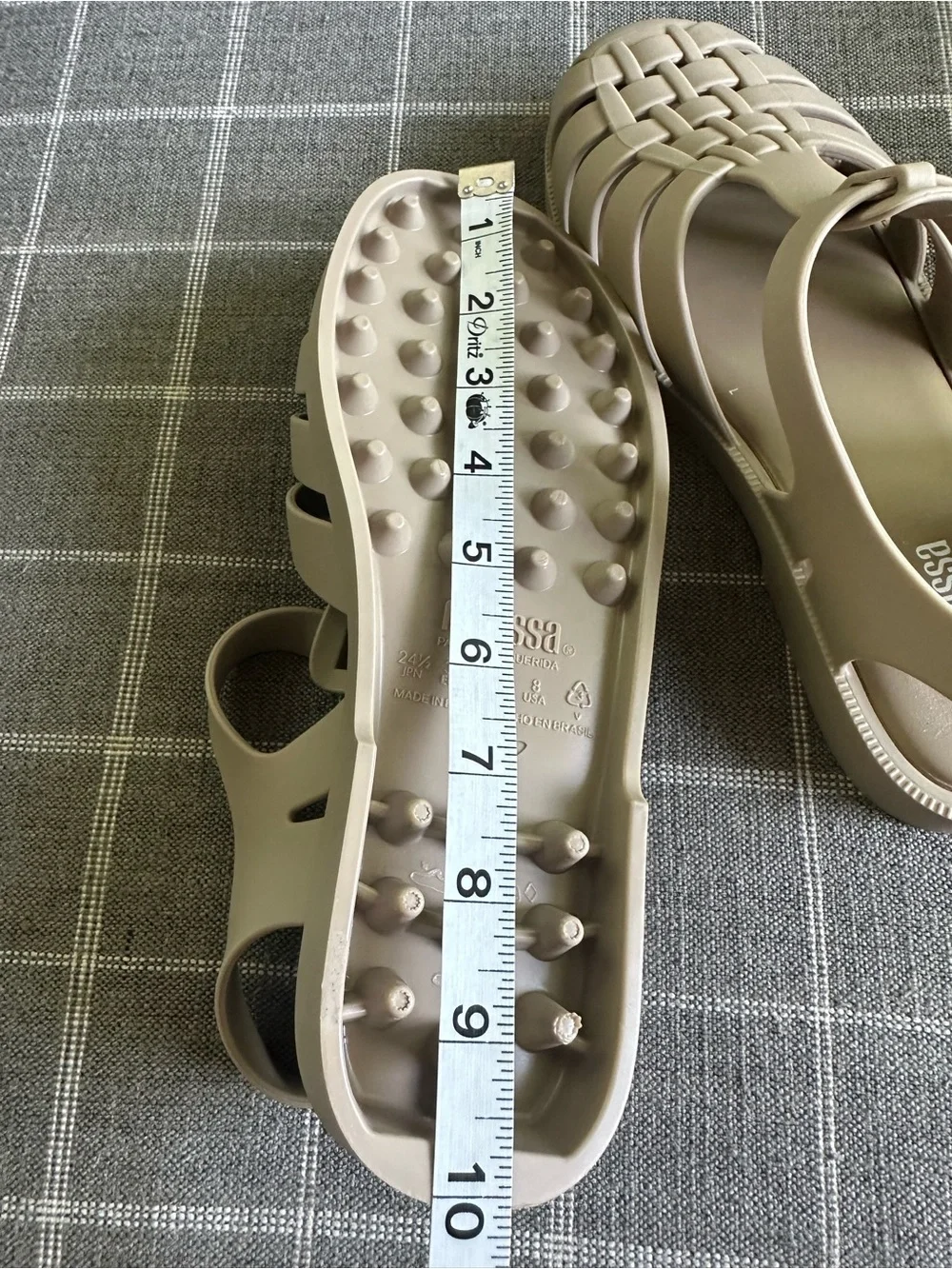 MELISSA Possession Scented Jelly shoes Women’s Size 8 Beige - Picture 12 of 13